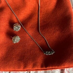 Kendra Scott, matching necklace and earrings